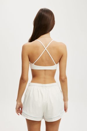 Ultra Soft Minimal Strappy Crop
