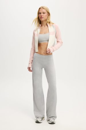 Active Spliced Knit Zip Through