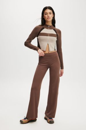 Active Spliced Knit Zip Through