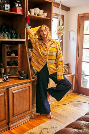 Marigold Zip Up Sweater