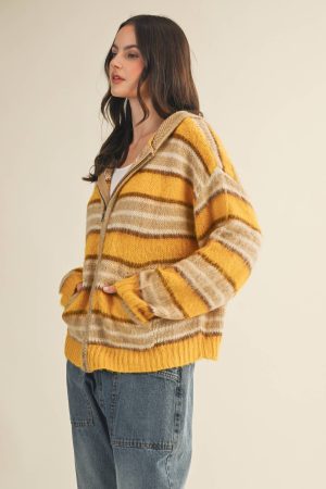 Marigold Zip Up Sweater